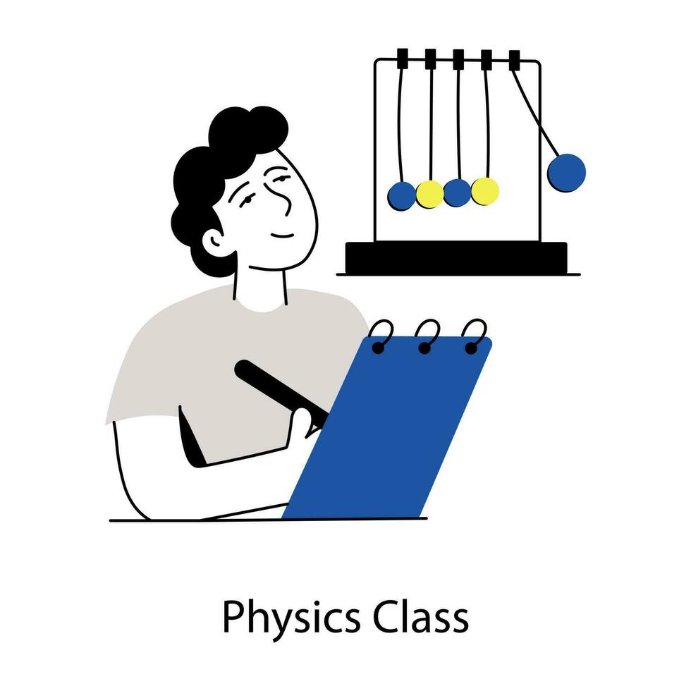 Trendy Physics Class vector