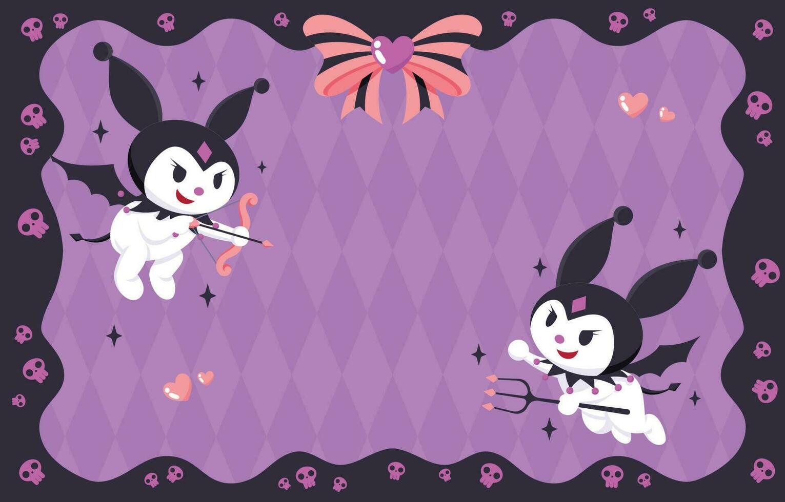 Cute Little Bunny Background vector