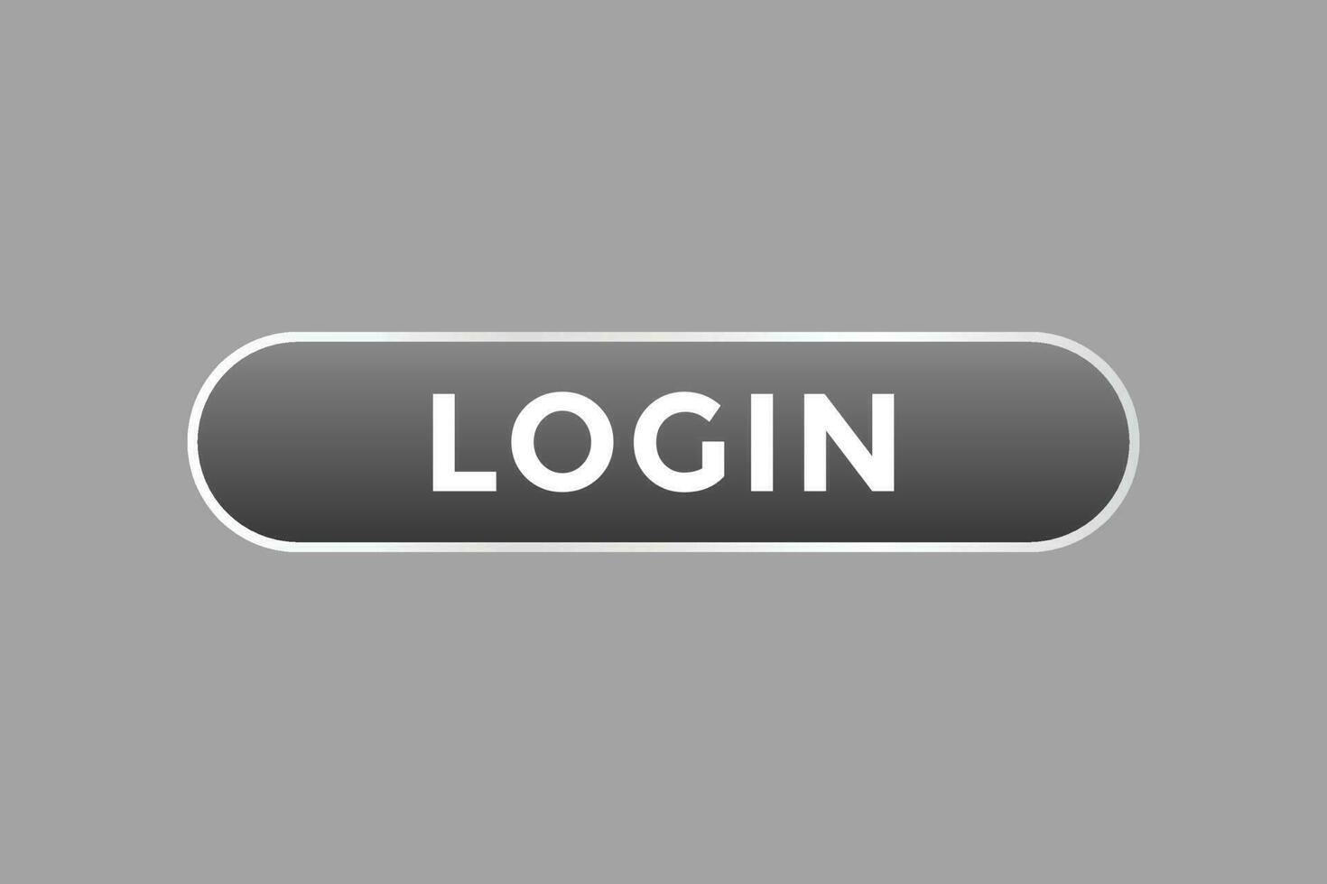 Log In Button. Speech Bubble, Banner Label Login vector