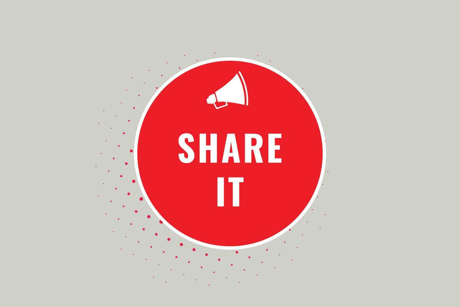 Share It Button. Speech Bubble, Banner Label Share It vector