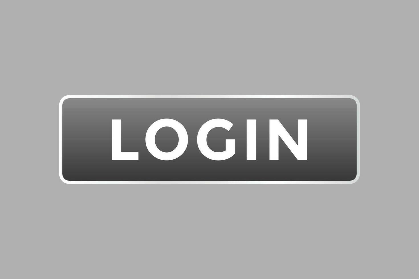 Log In Button. Speech Bubble, Banner Label Login vector