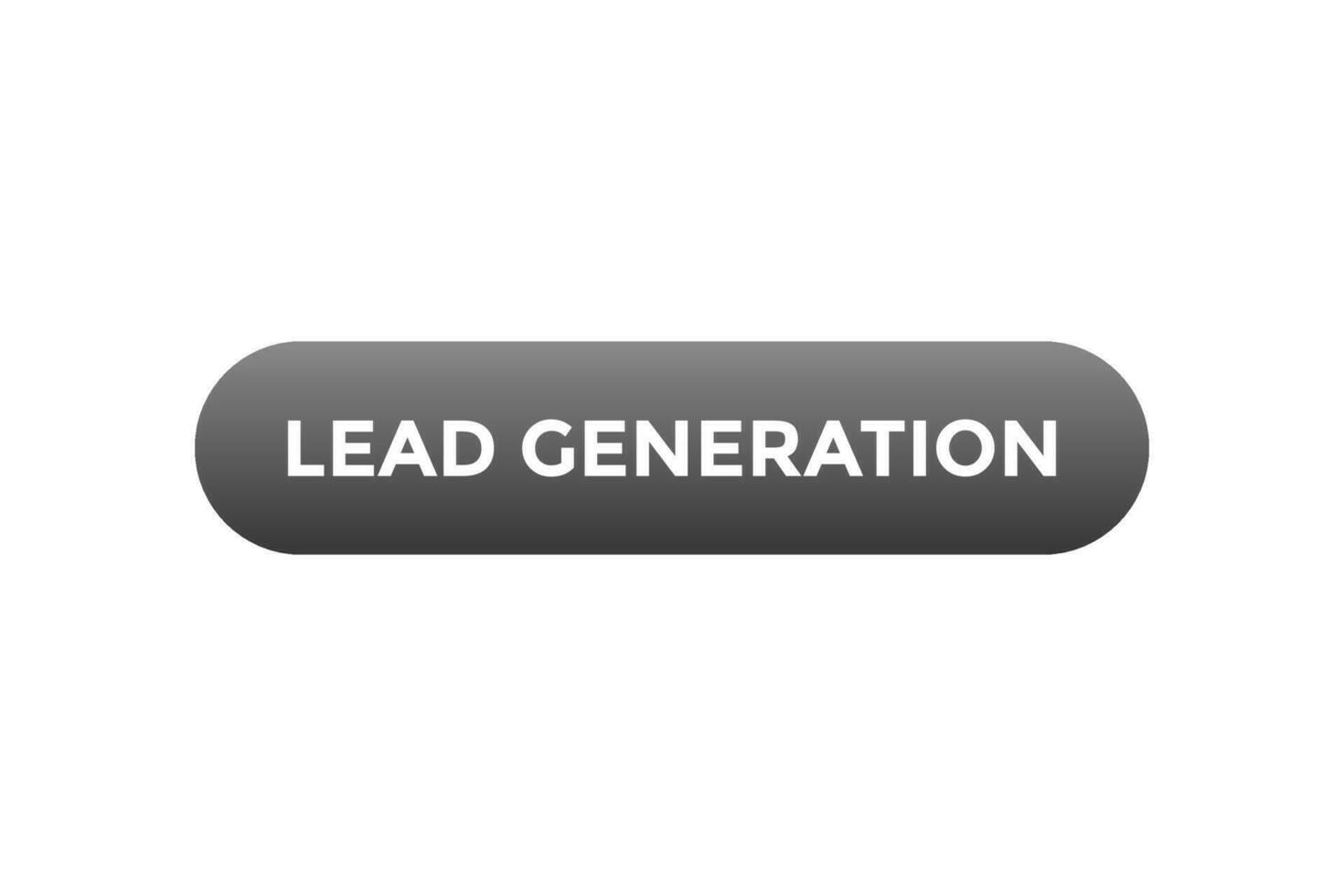 Lead Generation Button. Speech Bubble, Banner Label Lead Generation vector