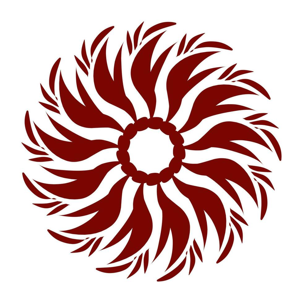 Maroon color tribal design illustration vector