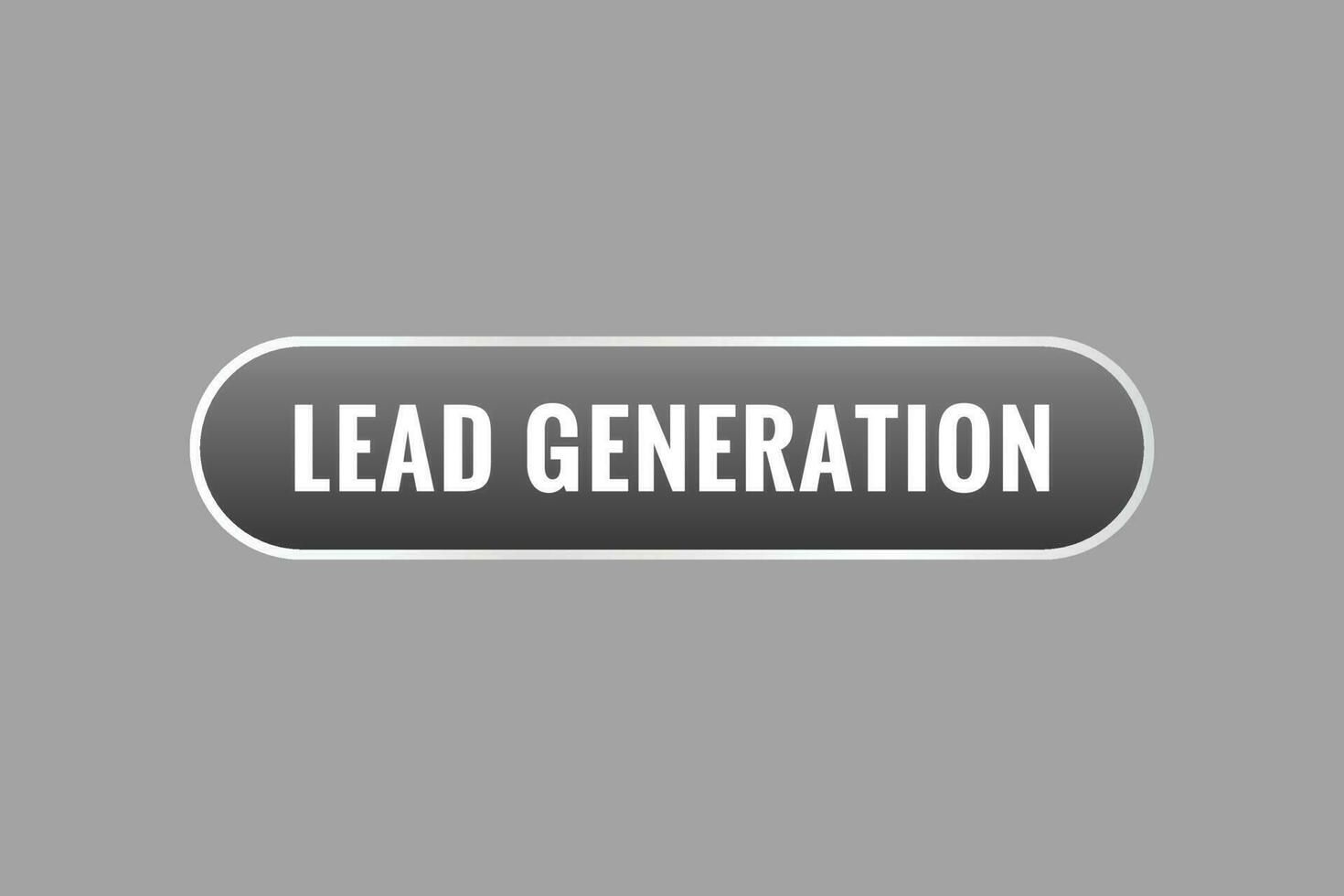 Lead Generation Button. Speech Bubble, Banner Label Lead Generation vector