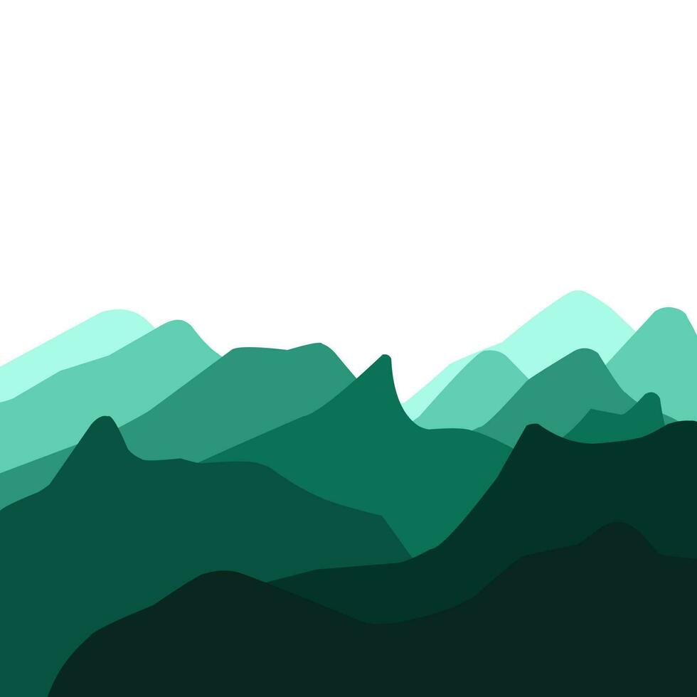 Illustration of abstract green wave pattern background vector