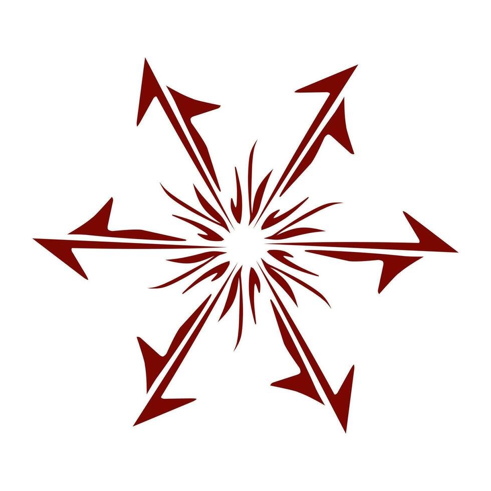 Maroon color tribal design illustration vector