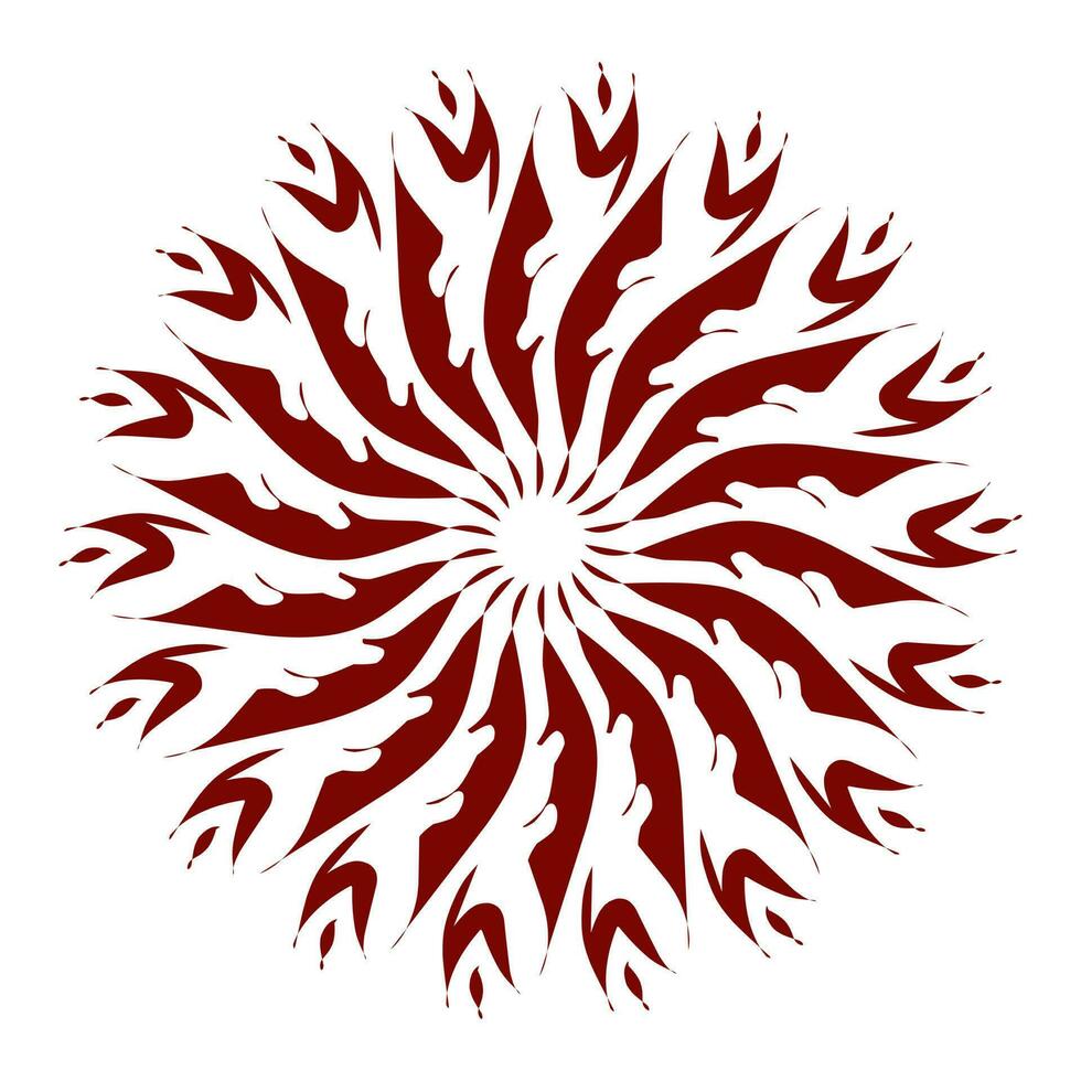 Maroon color tribal design illustration vector