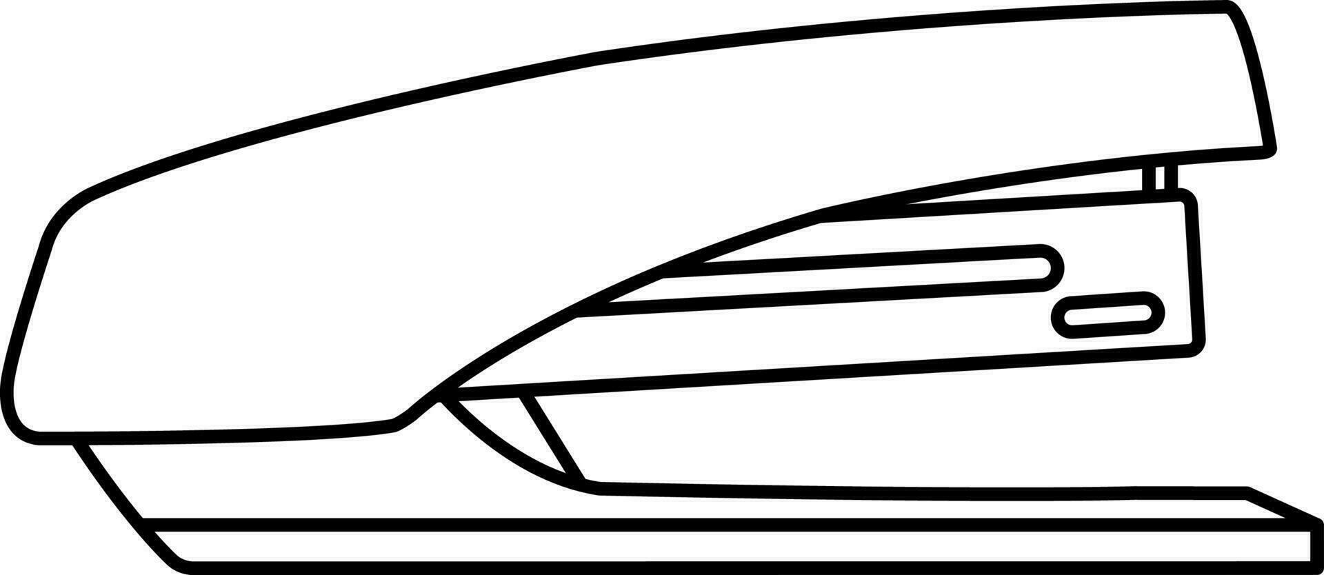 vector linear stapler icon, school and office supplies, back to school, doodle and sketch