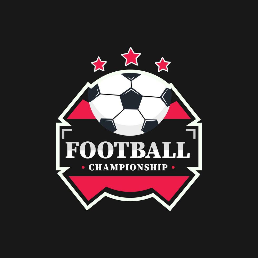 Football champion logo and house logo design. vector
