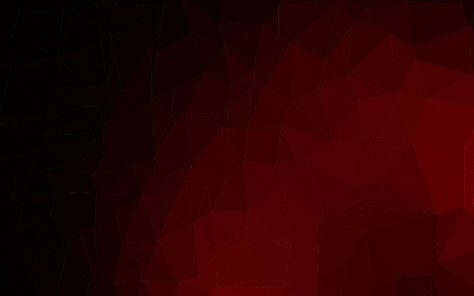 Dark Red vector shining triangular pattern.