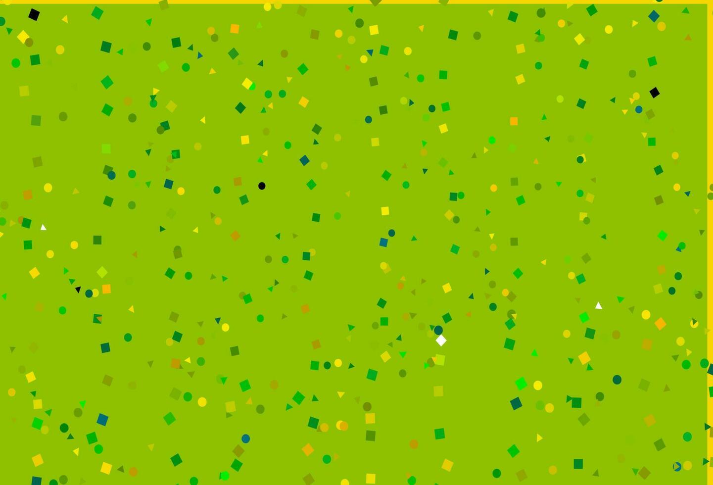 Light Green, Yellow vector cover in polygonal style with circles.