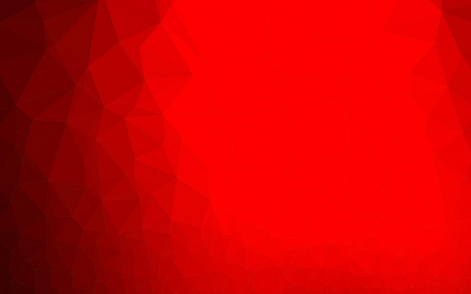 Light Red vector shining triangular background.