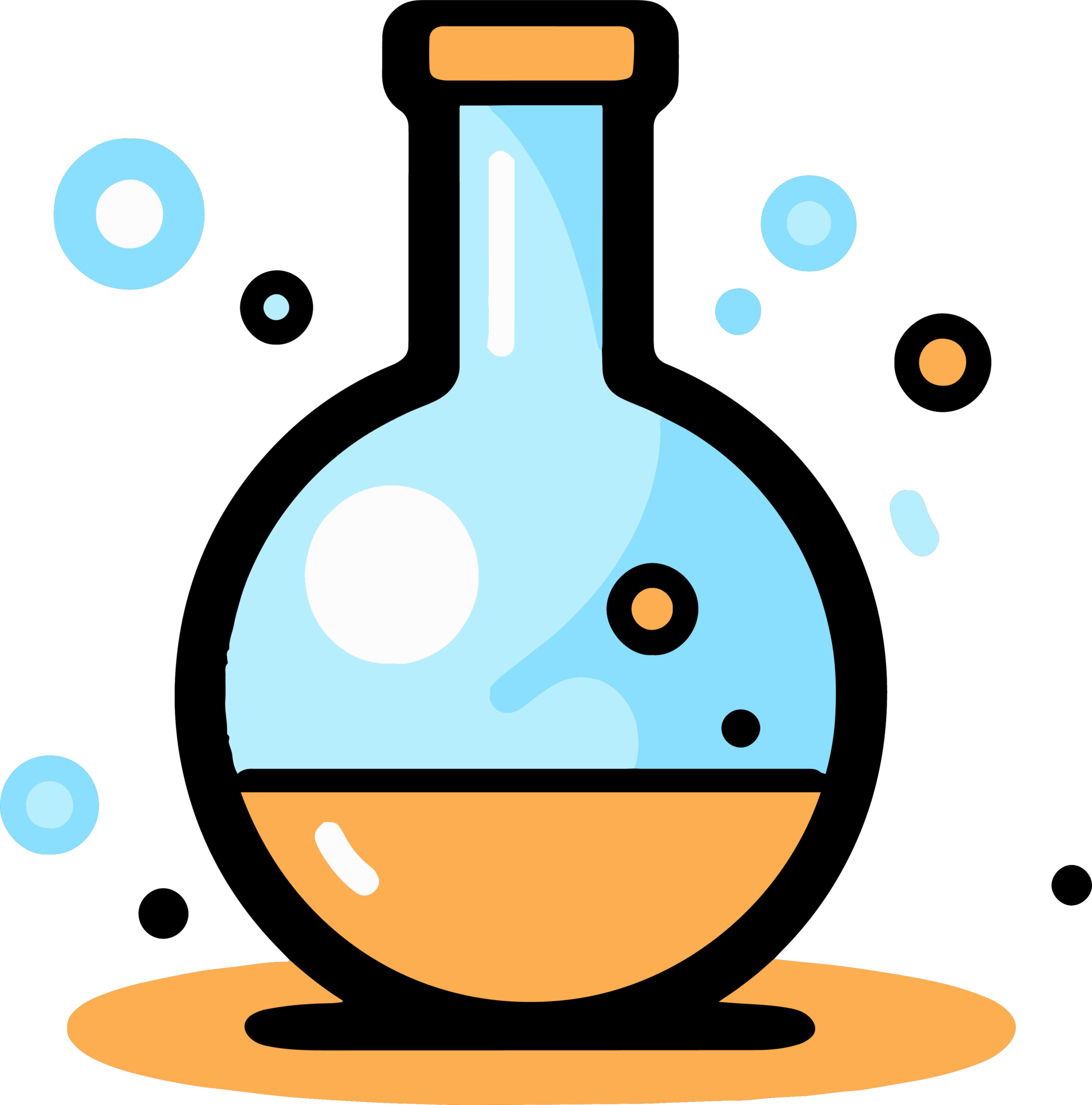 Hand Drawn science test tube in doodle style 24206732 PNG