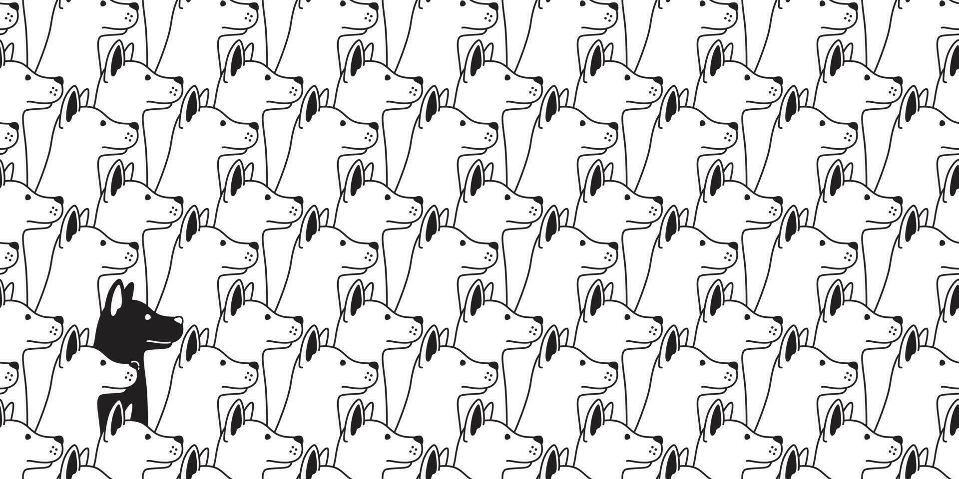 perro sin costura modelo vector francés buldog casa bufanda sabueso aislado repetir fondo de pantalla loseta antecedentes ilustración garabatear