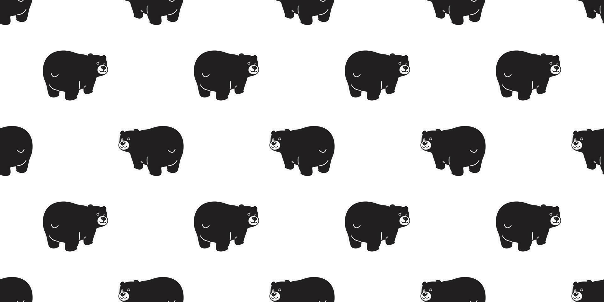 oso sin costura modelo polar oso vector antecedentes ilustración dibujos animados aislado fondo de pantalla