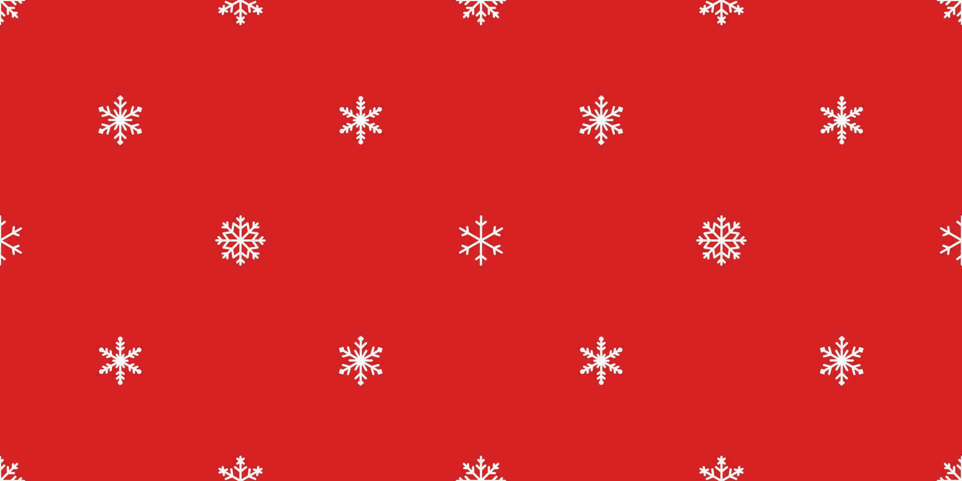 Snowflake seamless pattern vector Christmas tree Santa Claus scarf isolated repeat wallpaper tile background illustration gift wrapping paper