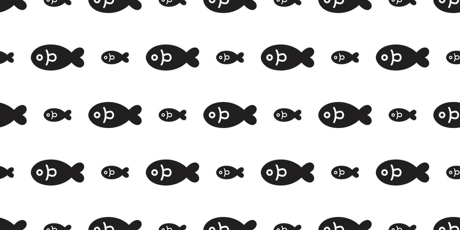 fish seamless pattern vector salmon shark fin dolphin whale repeat scarf isolated repeat wallpaper tile background cartoon illustration