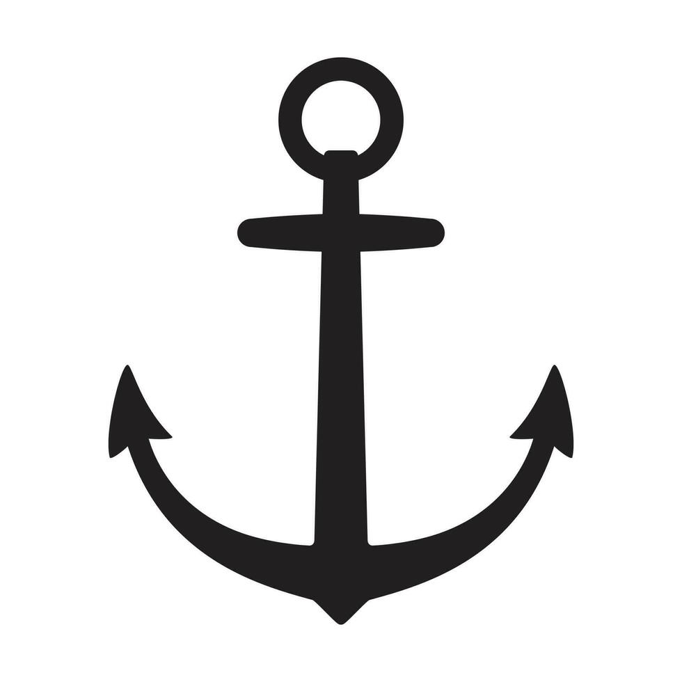 Anchor vector icon logo boat pirate Nautical maritime helm illustration symbol graphic design clipart