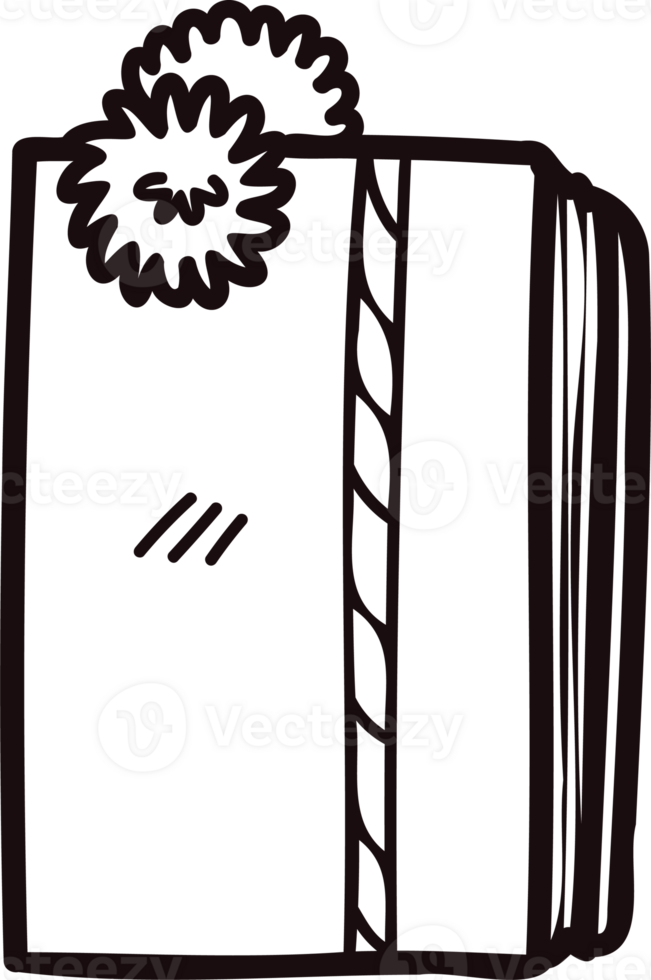 Hand Drawn booklet in doodle style png