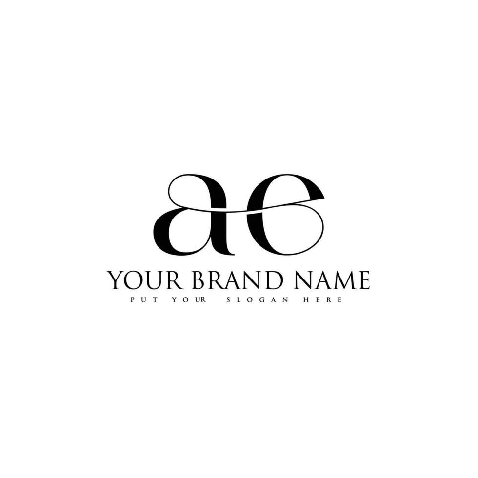 ae moderno inicial letra logo gratis vector. vector