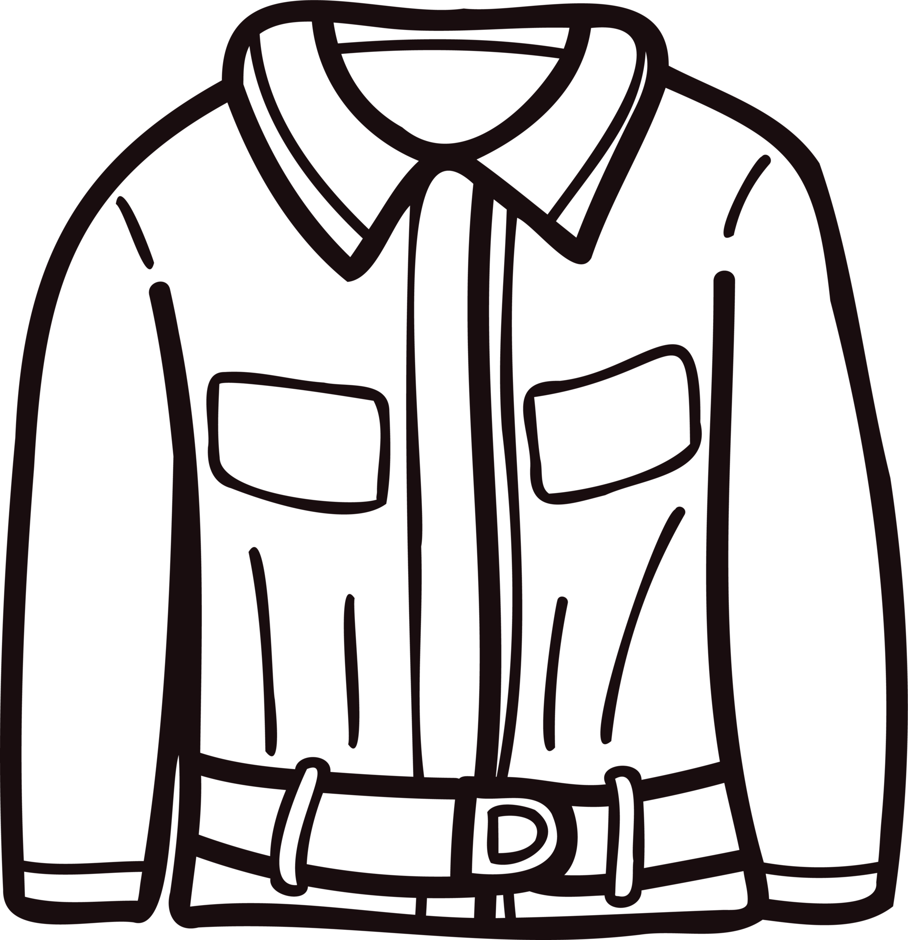 Hand Drawn cute jackets for men in doodle style 24207448 PNG