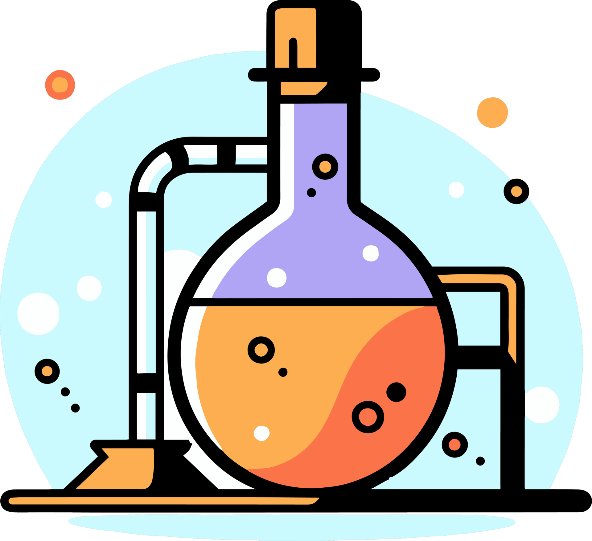 Hand Drawn science test tube in doodle style 24207521 PNG