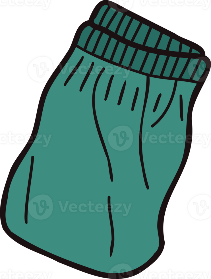 Hand Drawn shorts for men in doodle style png