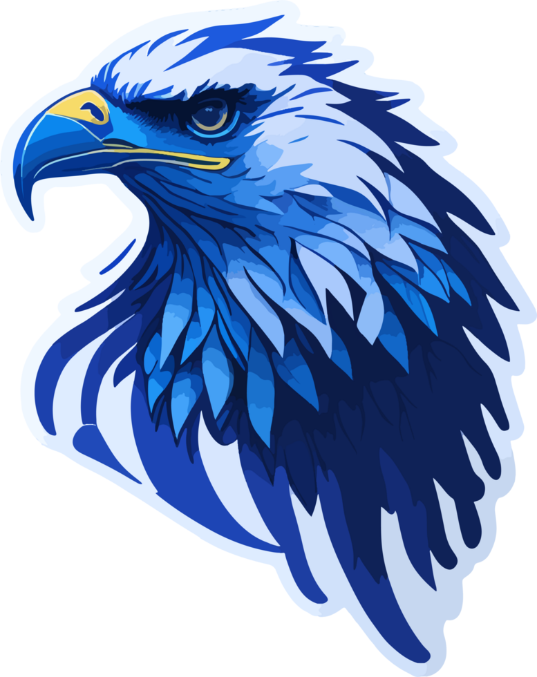 Eagle Logo Sticker Design with png