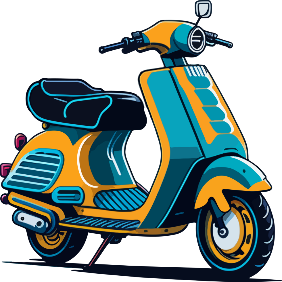 Scooter Bike Cartoon with png