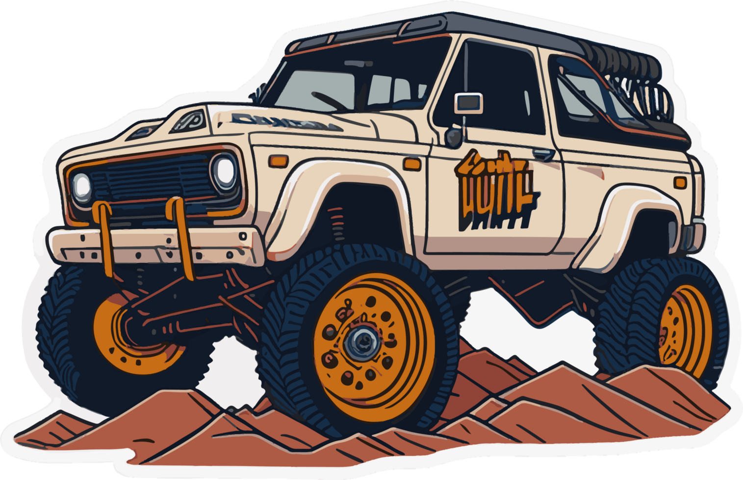 Off Road Car Cartoon with png