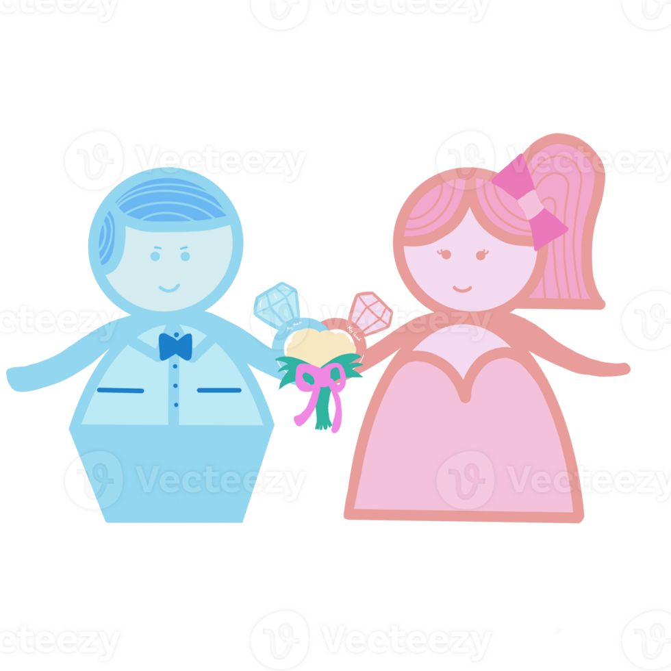lover wedding couple set png