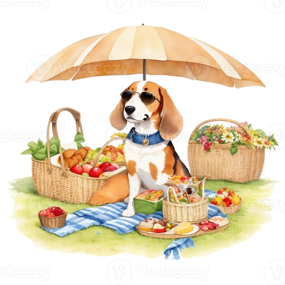 Beagle Umbrella - Watercolor Beagle Umbrella - Watercolor