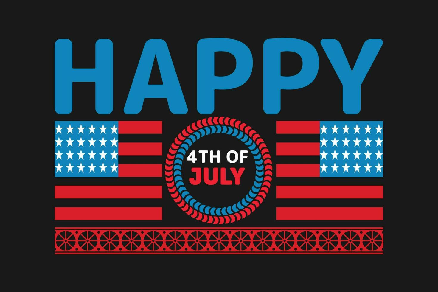 happy 4th of july vector