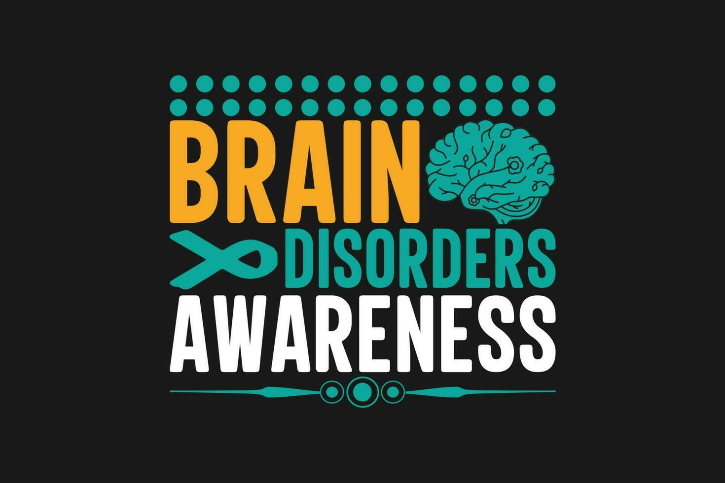 brain disorders awareness vector