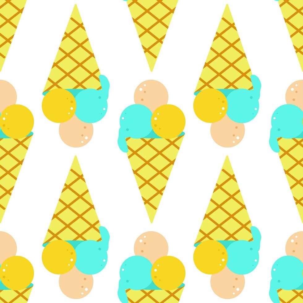 Pattern from summer elements ai vector
