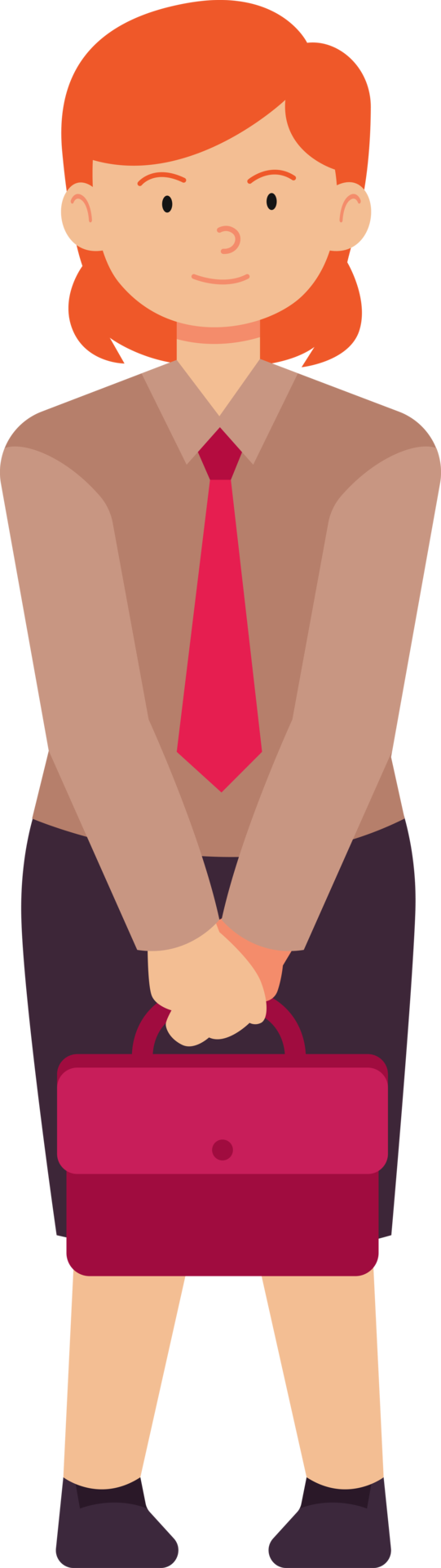 Business women character holding bag illustration 24208155 PNG
