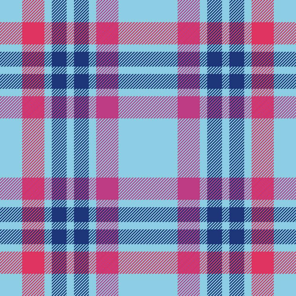 Background textile plaid of fabric seamless tartan with a vector pattern check texture.