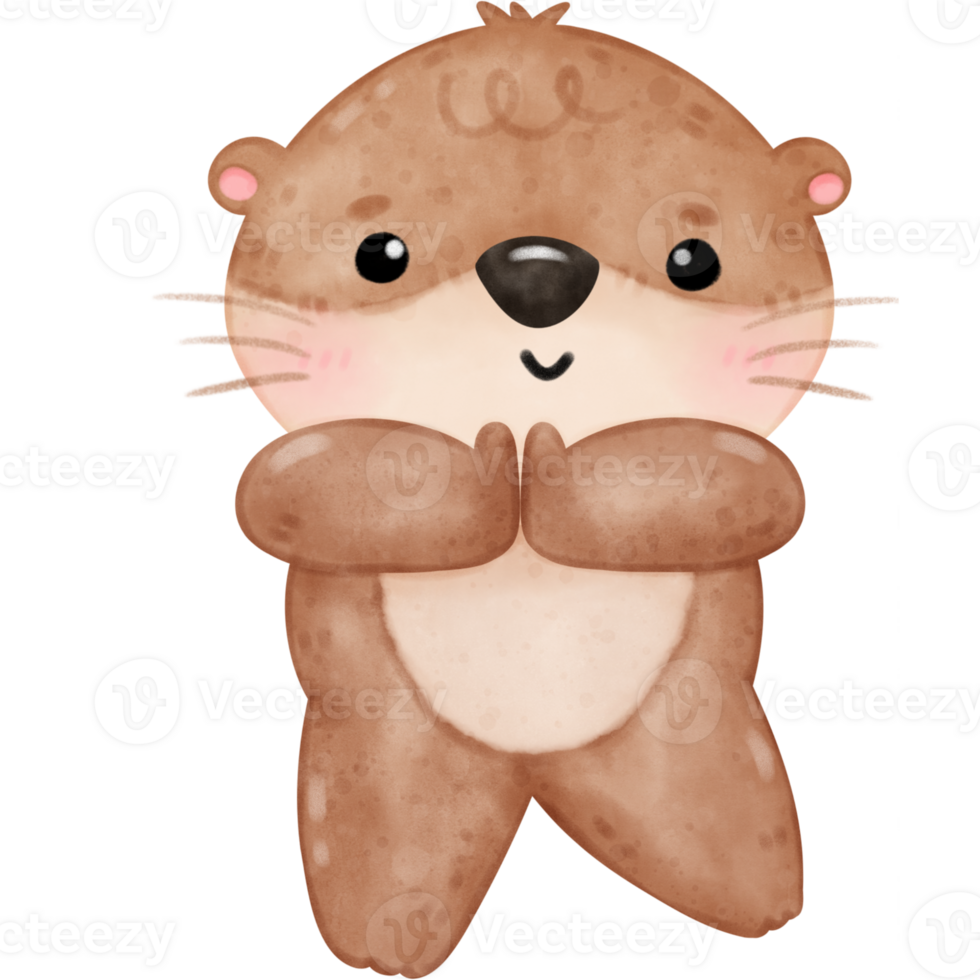 mignonne loutre yoga, yoga, yoga loutre, yoga ours, yoga pose png