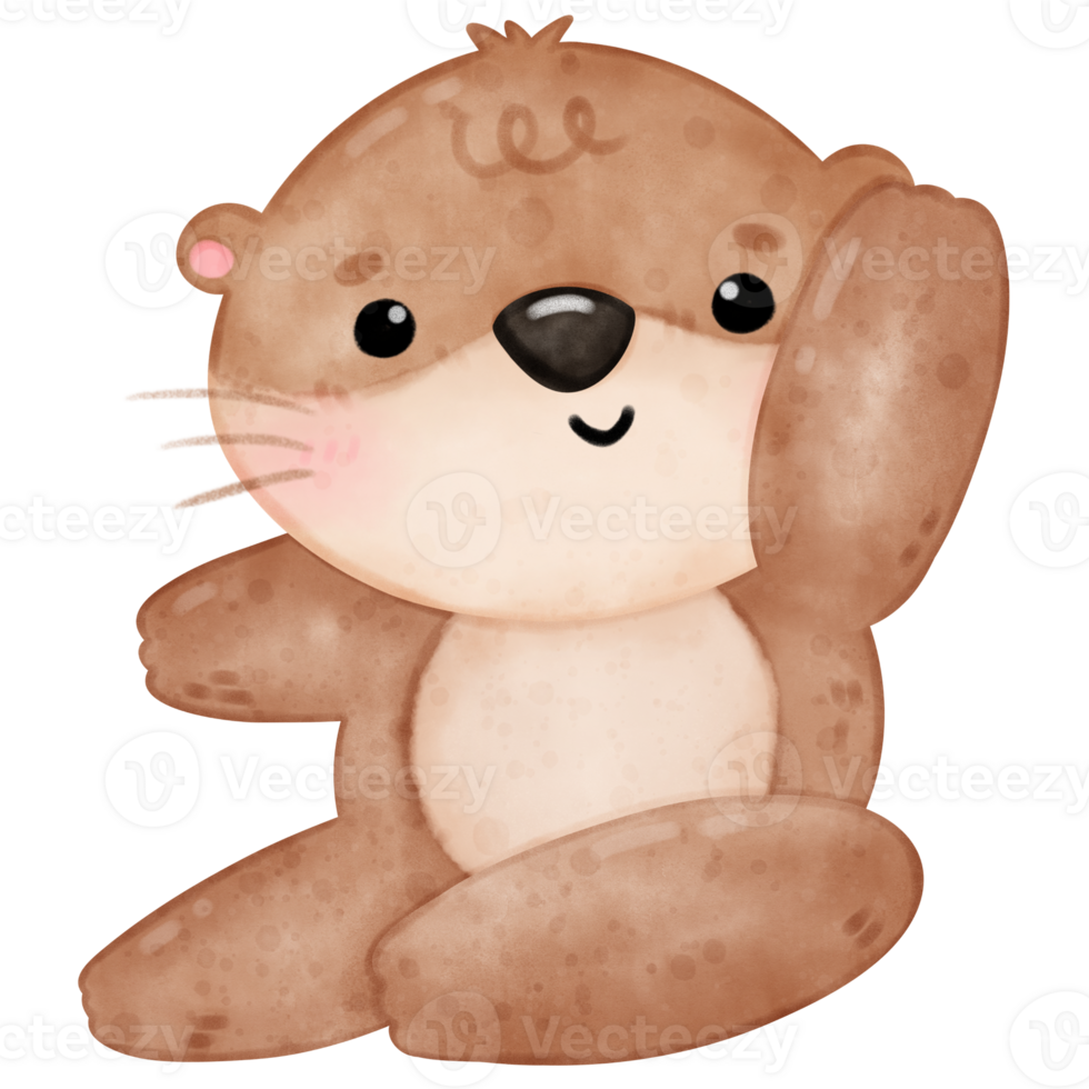 Cute otter yoga, yoga, yoga otter, yoga bear, yoga pose png