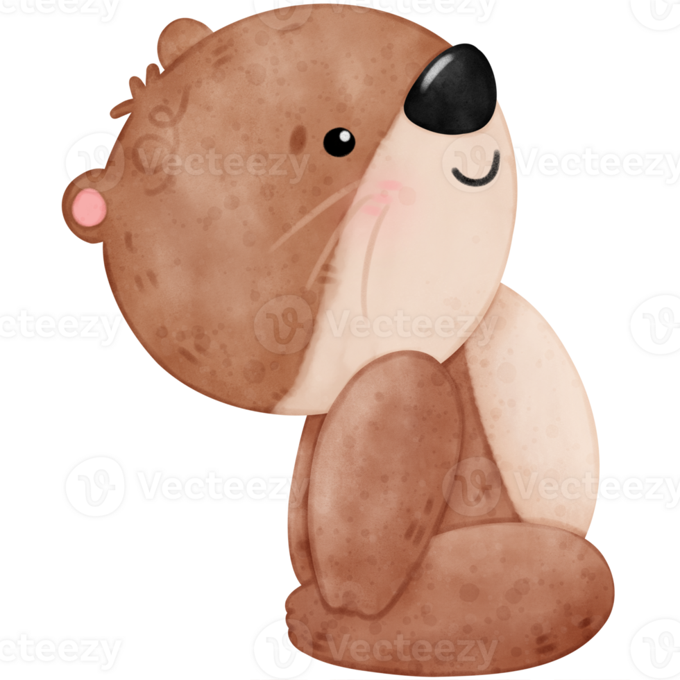 Cute otter yoga, yoga, yoga otter, yoga bear, yoga pose png