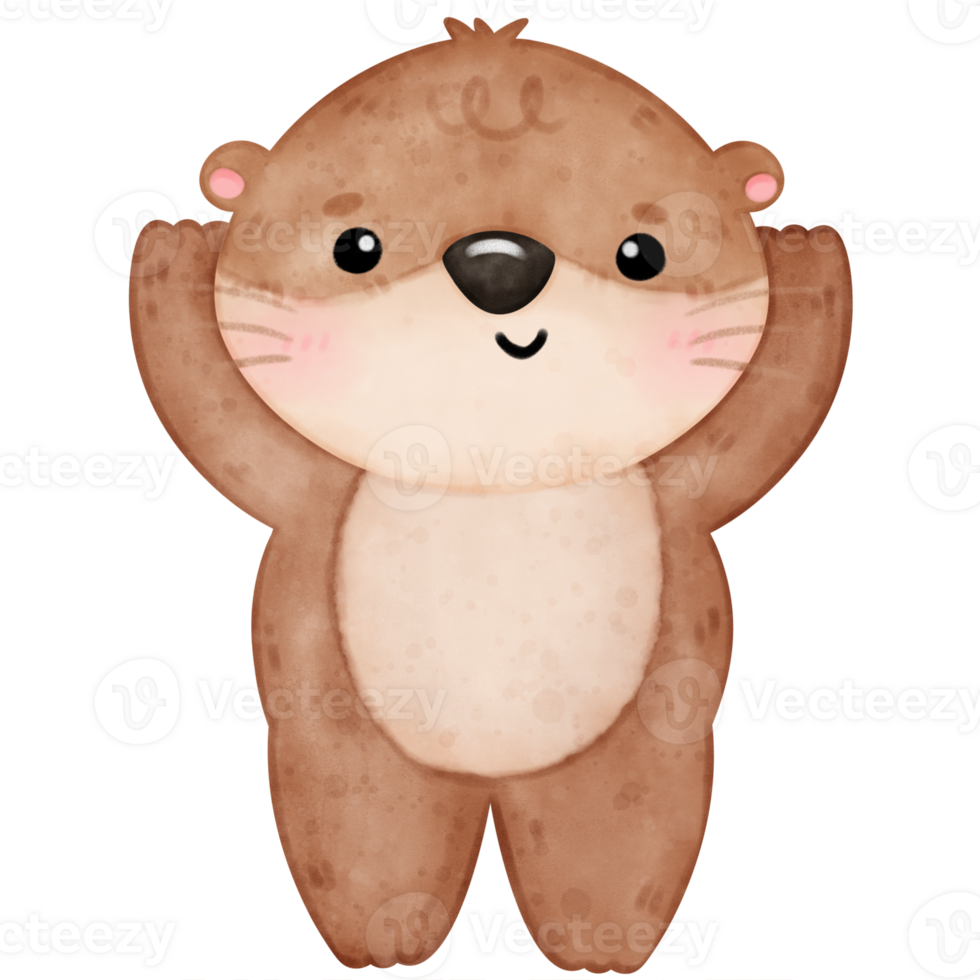 mignonne loutre yoga, yoga, yoga loutre, yoga ours, yoga pose png