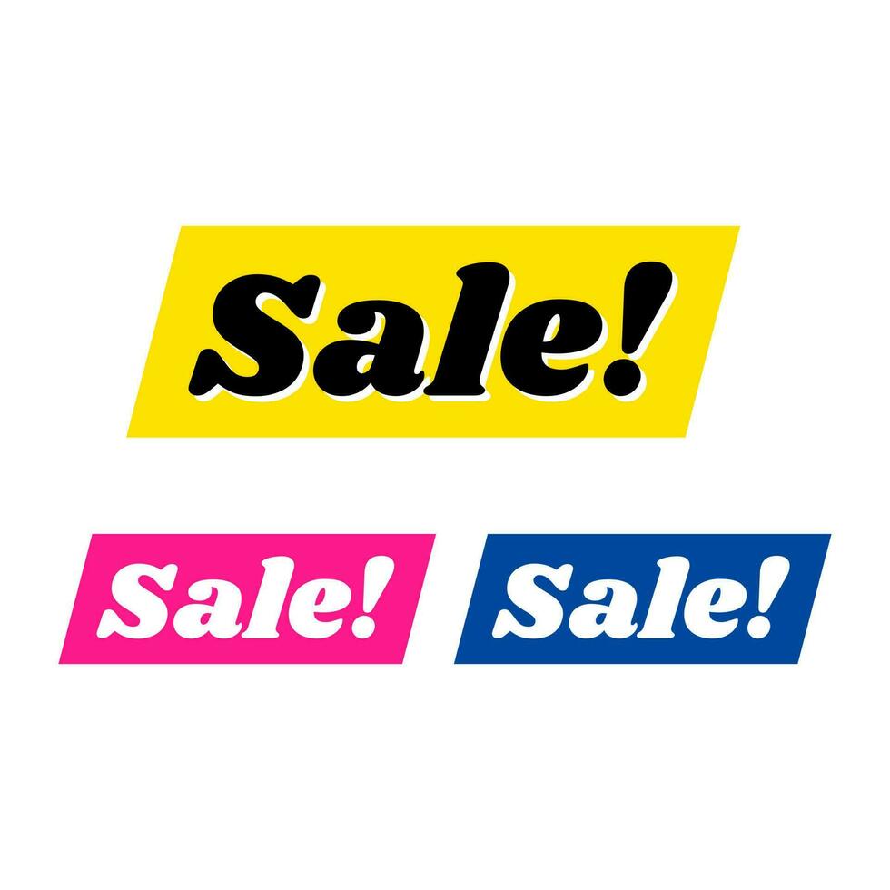 Sale tag shopping offers icon label button design vector