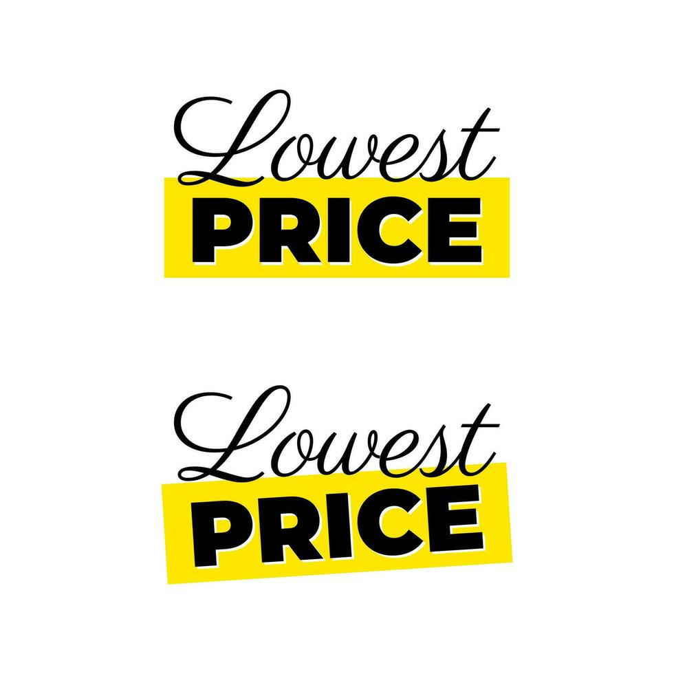 Lowest price shopping offer icon label button design vector