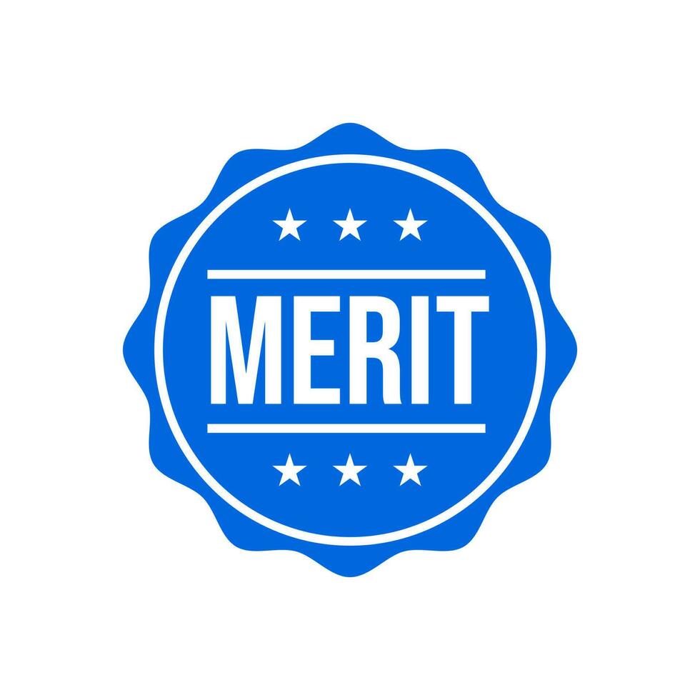 Merit Excellence Good Skills Icon Badge Label Design Vector