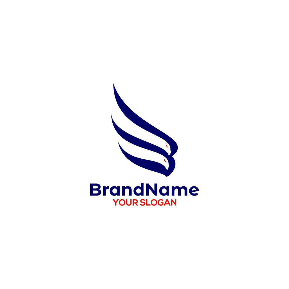 B Eagle Wings Logo Design 24208625 Vector Art at Vecteezy