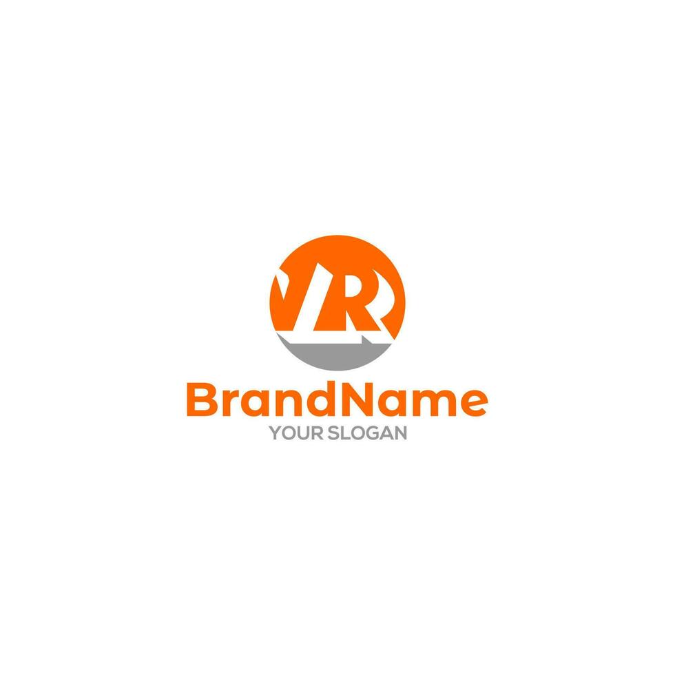 VR Circle Logo Design Vector