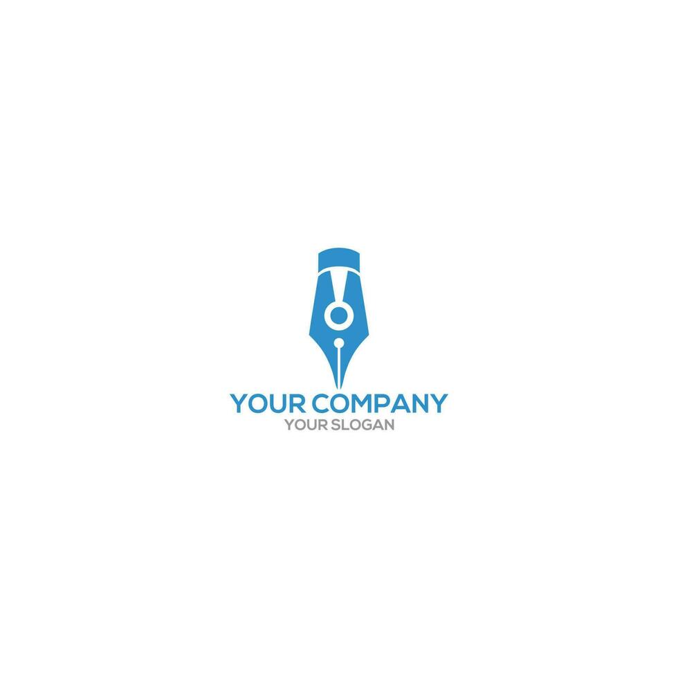 Writer Business Logo Design Vector