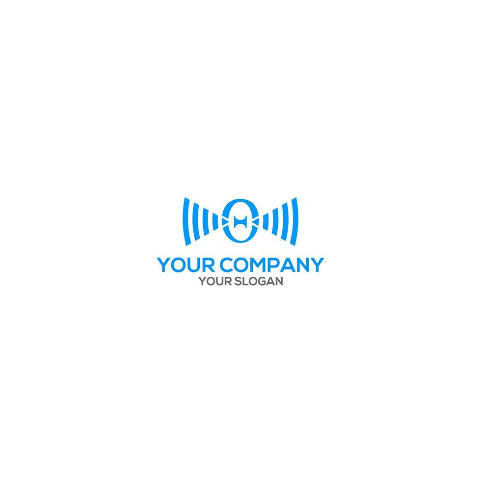 Theta Wifi Logo Design Vector