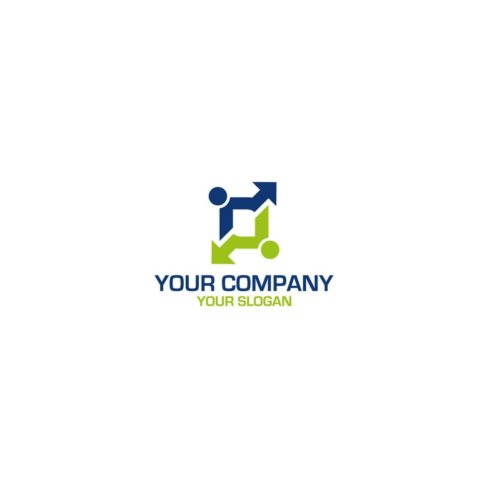 Up Down Percent Logo Design Vector