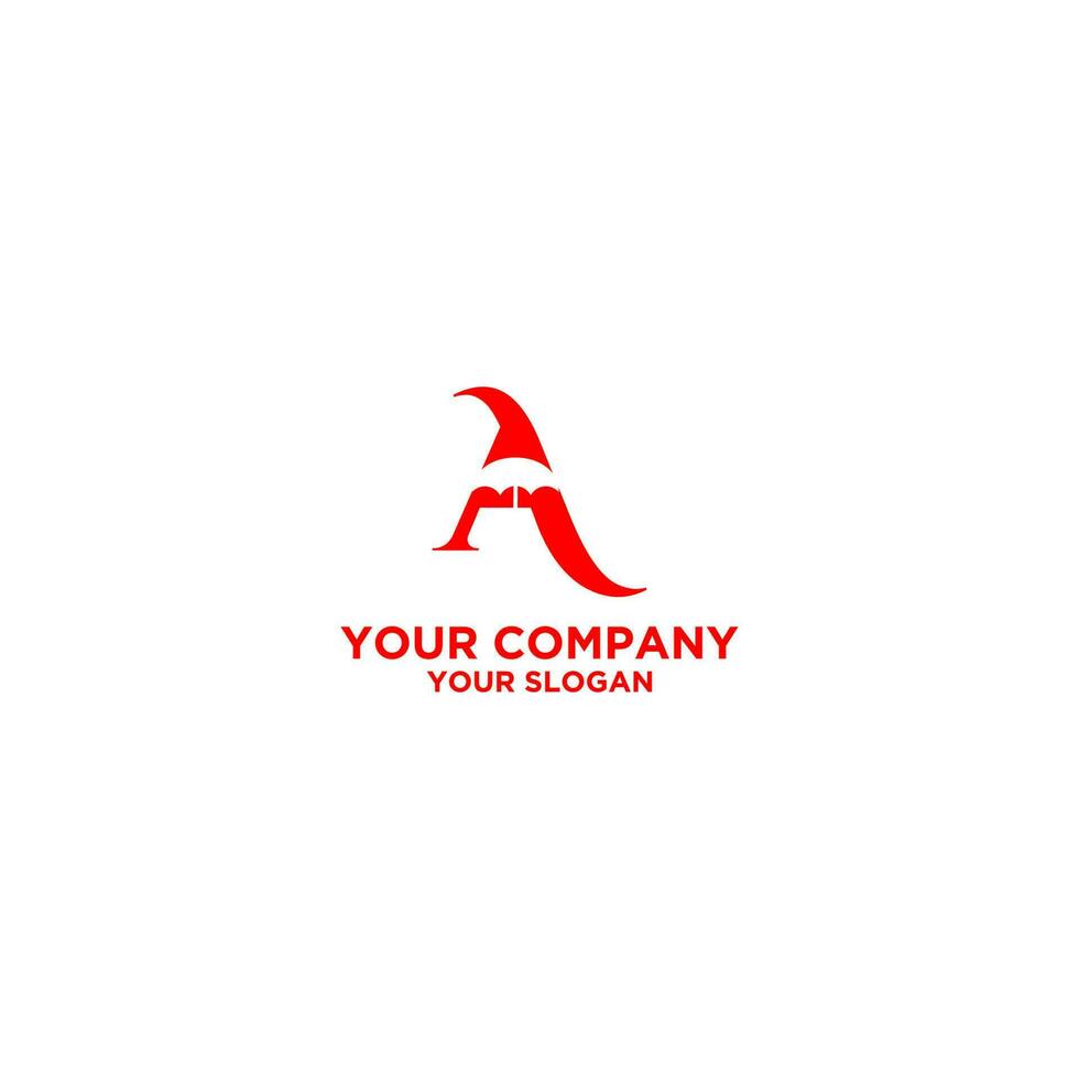 Umbrella A Logo Design Vector